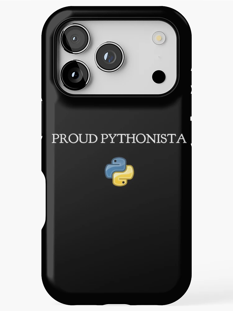 Thumbnail 1 of 4, iPhone Case, Proud Pythonista | Python Lover designed and sold by The Retrofits.