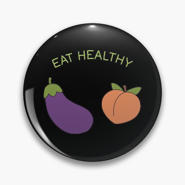 Peach and Eggplant Pins 