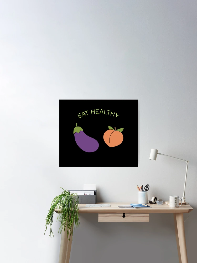 Eggplant and Peach Poster for Sale by ValentinaHramov