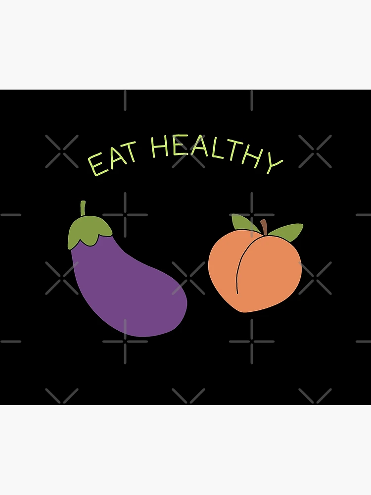 Eggplant and Peach Poster for Sale by coffeeman