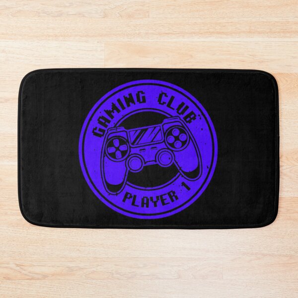 Item preview, Gaming Round Badge with Console Gamepad - Gaming Club Player 1 Blue designed and sold by WearWolfDesigns.