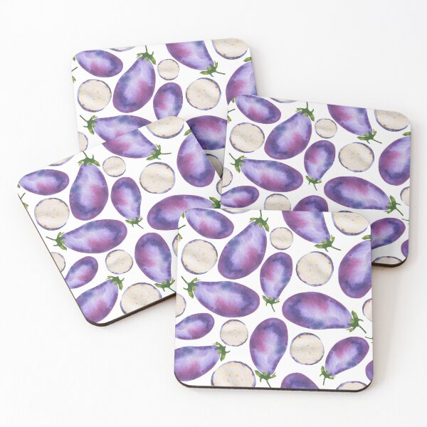 Item preview, Colorful fresh eggplant watercolor pattern designed and sold by AnjeseAnna.