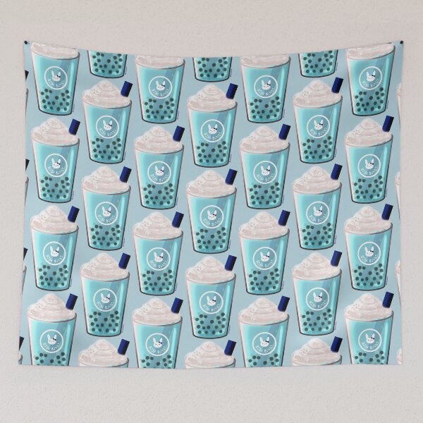 Item preview, Kawaii Blue Boba Bunny (Bubbletea) designed and sold by MsBellSnow.