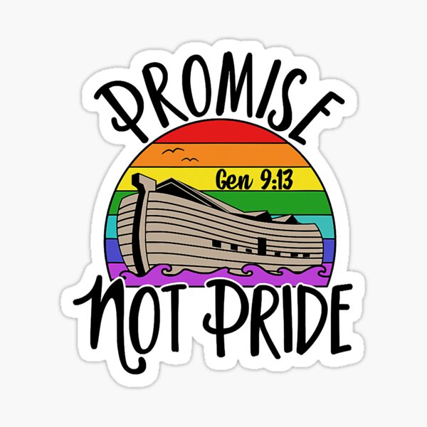 Noahs Ark Genesis 913 Rainbow Gods Sticker