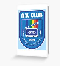 Tarjeta de felicitación Hawkins AV Club (Cosas extrañas)