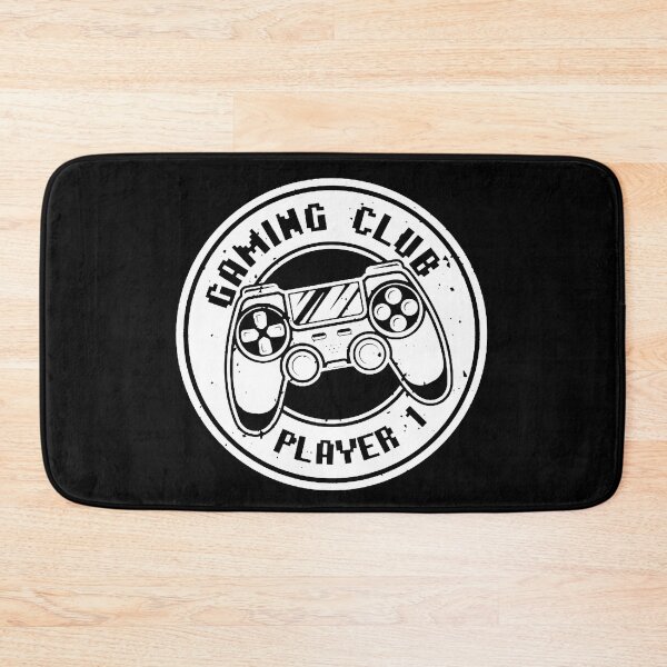 Item preview, Gaming Round Badge with Console Gamepad - Gaming Club Player 1 White designed and sold by WearWolfDesigns.