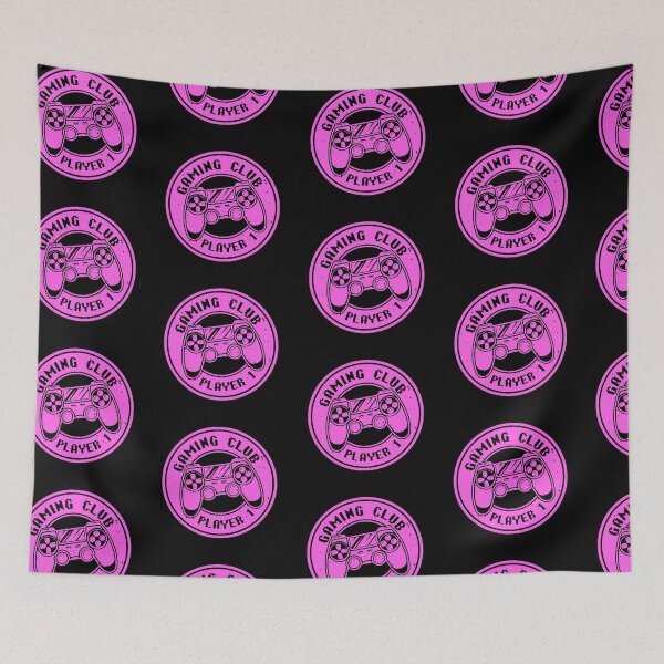 Item preview, Gaming Round Badge with Console Gamepad - Gaming Club Player 1 Pink designed and sold by WearWolfDesigns.