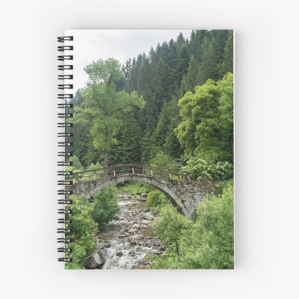 Item preview, Summer Mountain Vibe - Swift Rocky Stream Under an Old Stone Bridge designed and sold by Georgia Mizuleva.