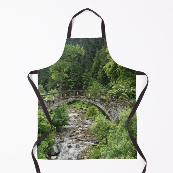 Item preview, Summer Mountain Vibe - Swift Rocky Stream Under an Old Stone Bridge designed and sold by Georgia Mizuleva.