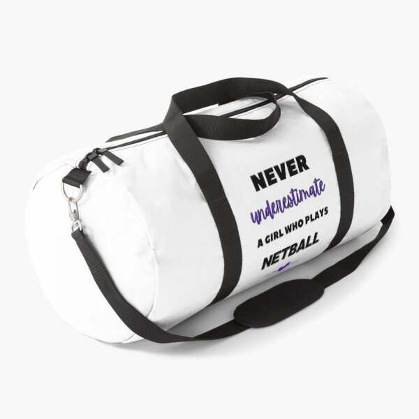 Item preview, Never underestimate a girl who plays netball. designed and sold by TheGreenGoat.