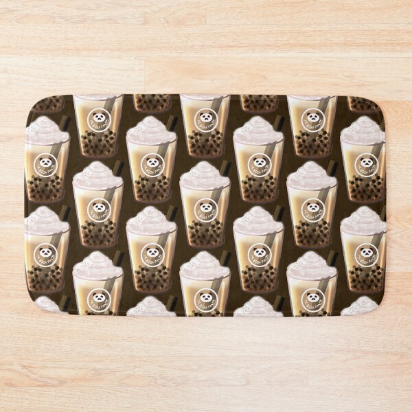 Item preview, Kawaii Milk Tea Boba Mr Moustache Panda (Bubbletea) designed and sold by MsBellSnow.