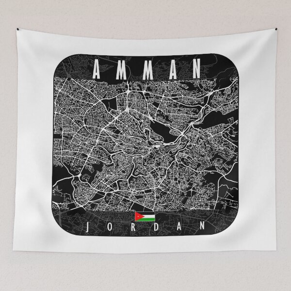 Item preview, Amman Map Jordan designed and sold by hatimelhag.