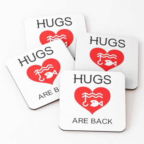 Item preview, Hugs Are Back Fishing Angler Red Heart designed and sold by HppyStrngHelthy.