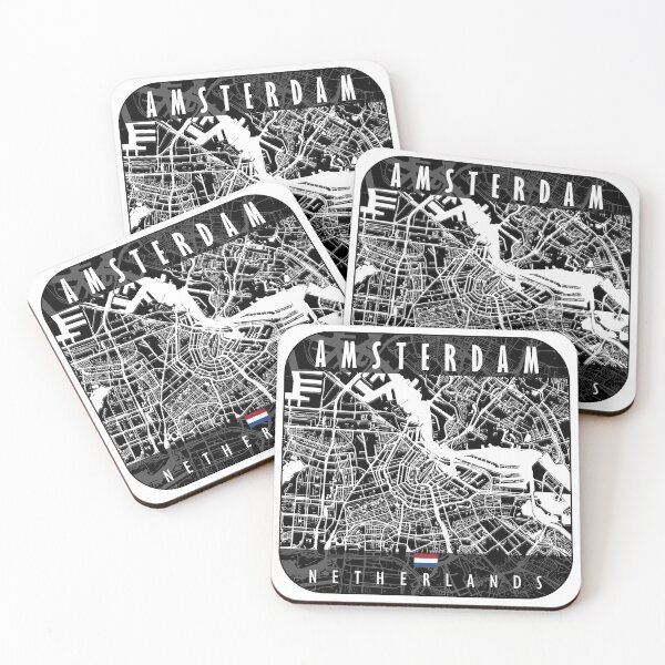 Item preview, Amsterdam Map Netherlands designed and sold by hatimelhag.