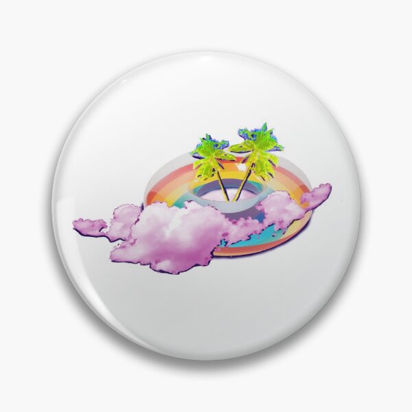 Item preview, Psychedelic Rainbow Floaty Island designed and sold by Colporteur.