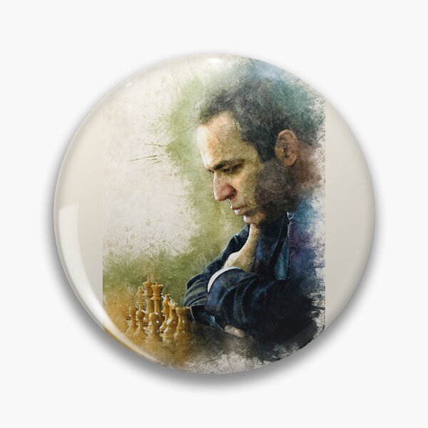 Item preview, Garry Kasparov ✪ The Legend ✪  Aesthetic Watercolor Portrait of a chess master designed and sold by Naumovski.