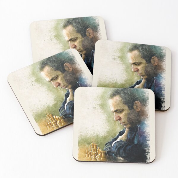 Item preview, Garry Kasparov ✪ The Legend ✪  Aesthetic Watercolor Portrait of a chess master designed and sold by Naumovski.