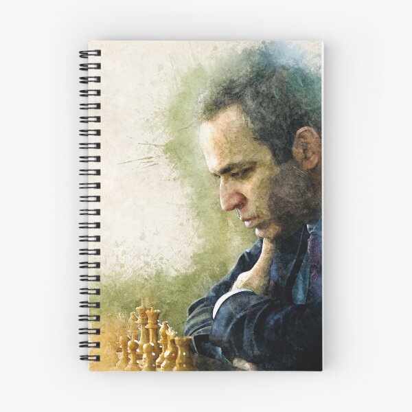 Item preview, Garry Kasparov ✪ The Legend ✪  Aesthetic Watercolor Portrait of a chess master designed and sold by Naumovski.