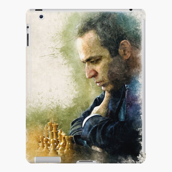 Garry Kasparov The Legend Abstract Watercolor Portrait of a chess master  iPad Case & Skin for Sale by Naumovski