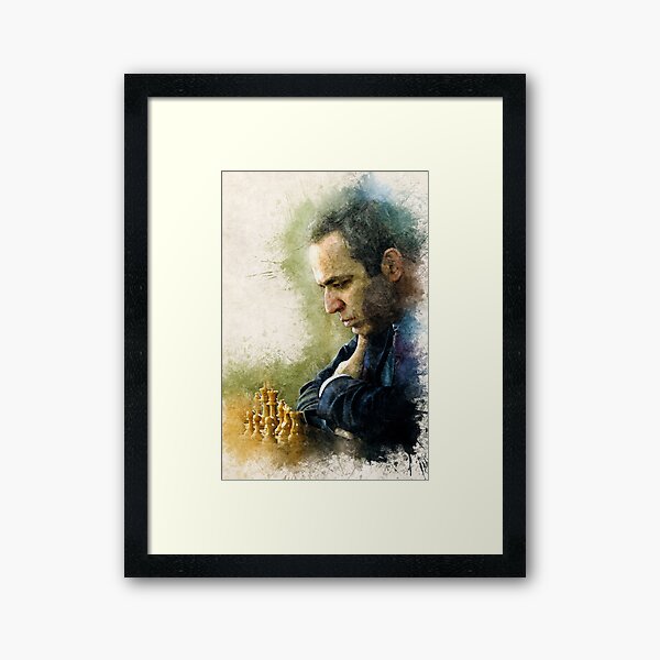 Garry Kasparov ✪ The Legend ✪ Abstract Watercolor Portrait of a chess  master Poster for Sale by Naumovski