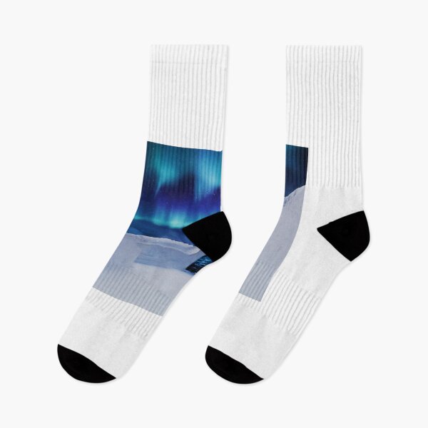 Item preview, Igloo Under Aurora Borealis - Night Sky designed and sold by cypher33.