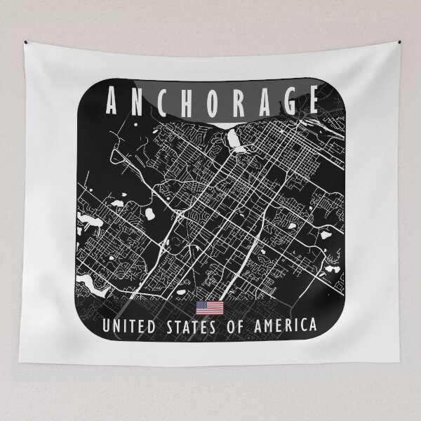Item preview, Anchorage Map USA designed and sold by hatimelhag.