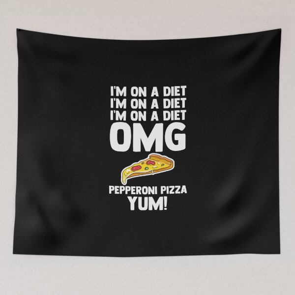 Item preview, I'm On A Diet OMG Pepperoni Pizza Yum Pepperoni Slices designed and sold by Nessshirts.