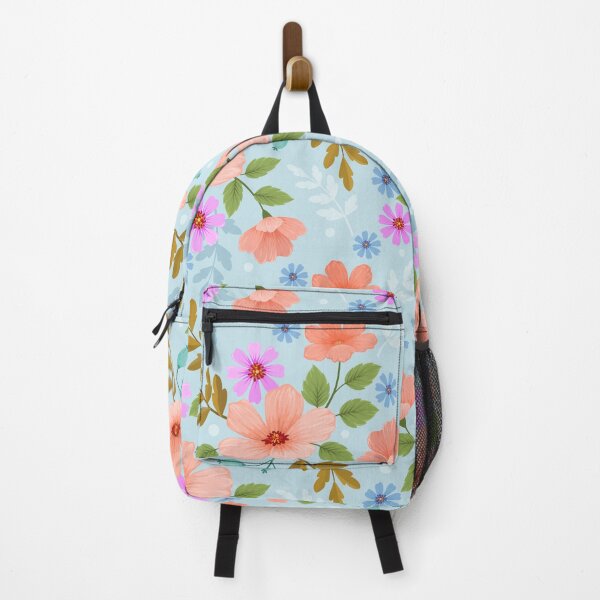 Item preview, Flower pattern with blue background designed and sold by Arne Smet.
