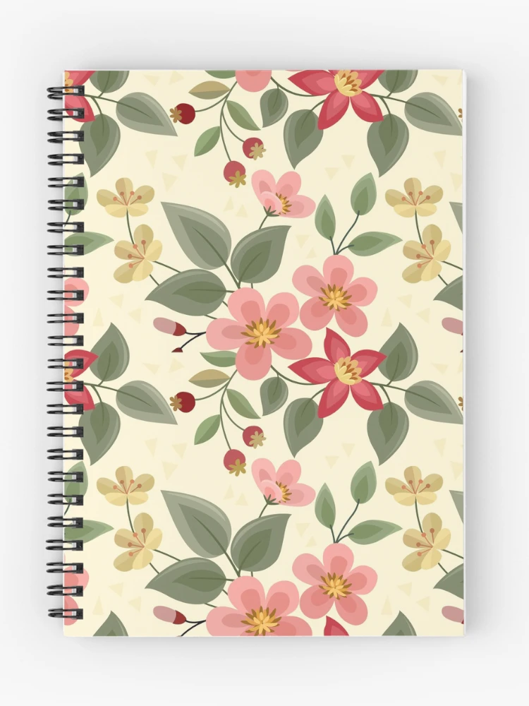 Thumbnail 1 of 3, Journal, Colorful Flower Seamless Pattern Design designed and sold by Arne Smet.