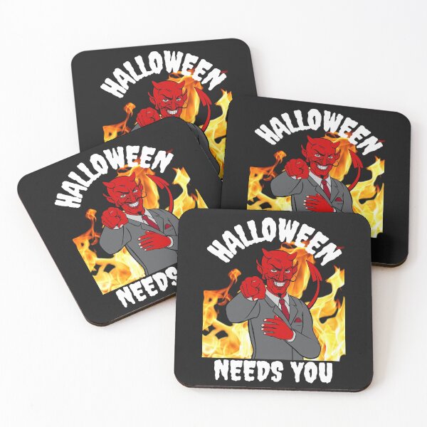 Item preview, HALLOWEEN, NEEDS YOU, HALLOWEEN MEME, DEMON, OLD NICK, designed and sold by R B Chrystal.