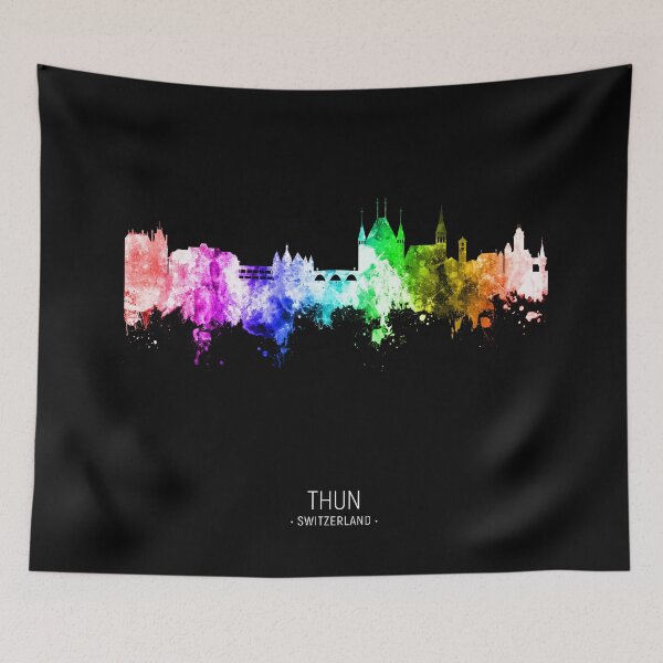 Item preview, Thun Switzerland Skyline designed and sold by ArtPrints.