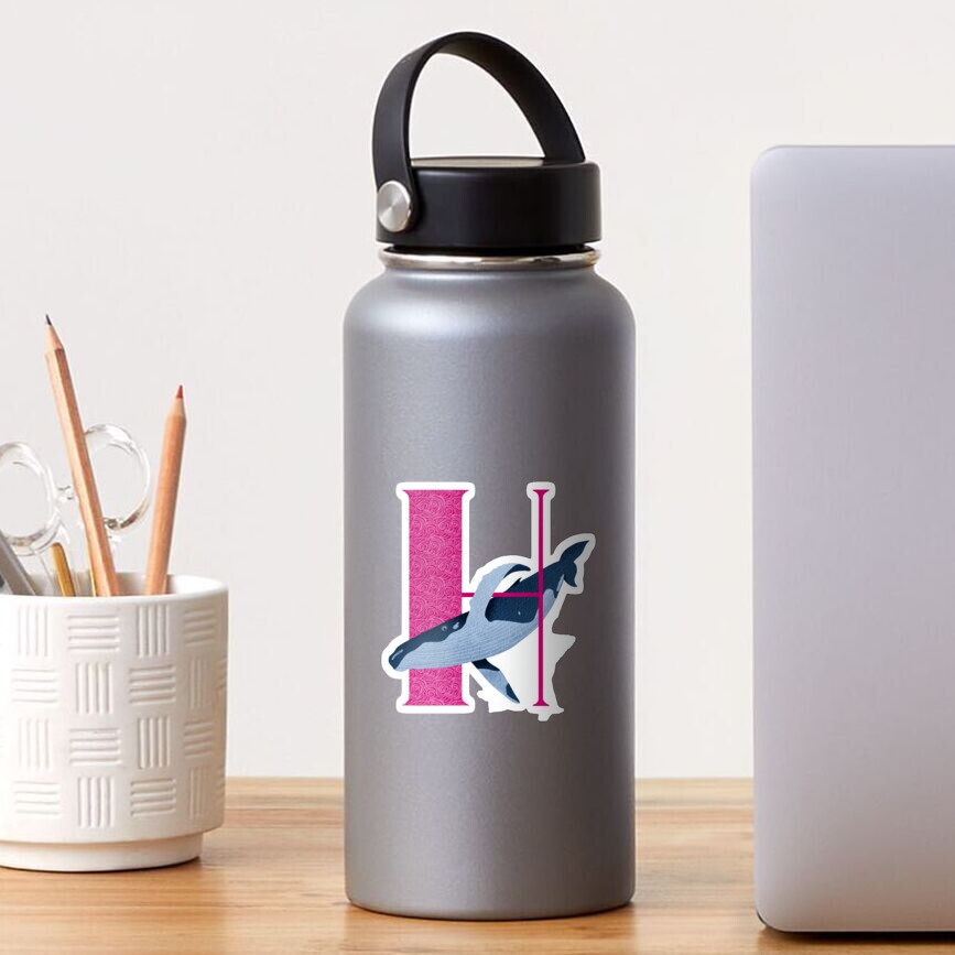 H is for humpback whale Sticker