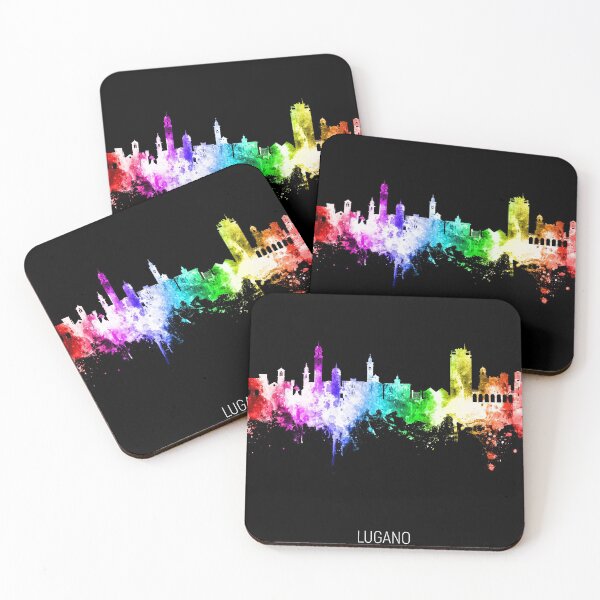 Item preview, Lugano Switzerland Skyline designed and sold by ArtPrints.