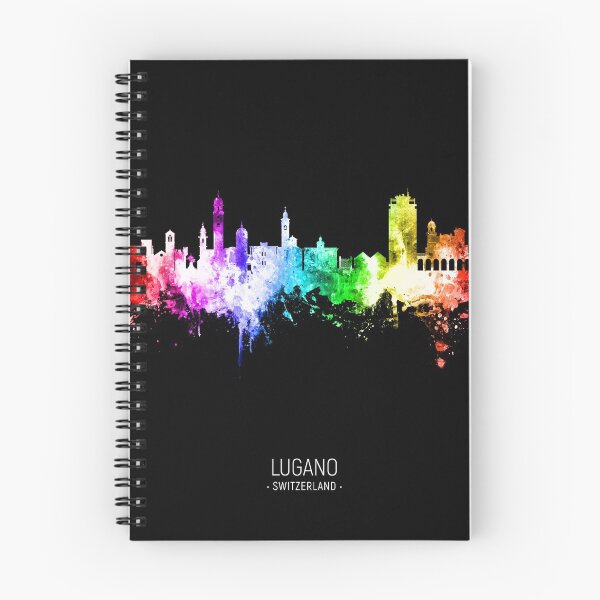 Item preview, Lugano Switzerland Skyline designed and sold by ArtPrints.