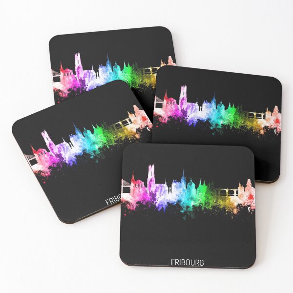 Item preview, Fribourg Switzerland Skyline designed and sold by ArtPrints.
