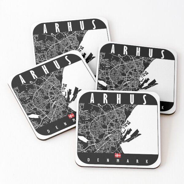 Item preview, Arhus Map Denmark designed and sold by hatimelhag.