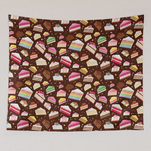 Item preview, Colorful sweet cakes slices pattern. designed and sold by Reamolko.