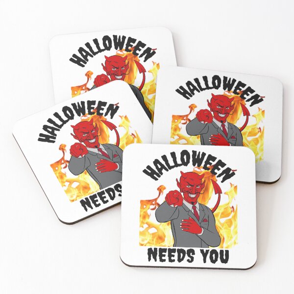 Item preview, HALLOWEEN, NEEDS YOU, HALLOWEEN MEME, DEMON, OLD NICK, designed and sold by R B Chrystal.