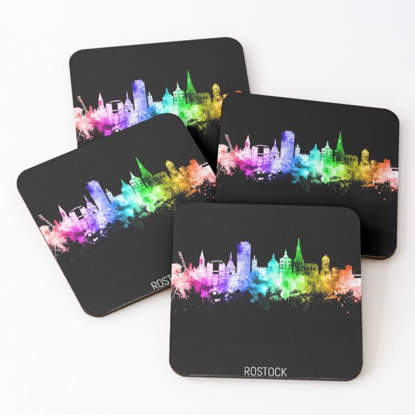Item preview, Rostock Germany Skyline designed and sold by ArtPrints.