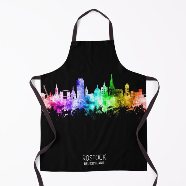 Item preview, Rostock Germany Skyline designed and sold by ArtPrints.