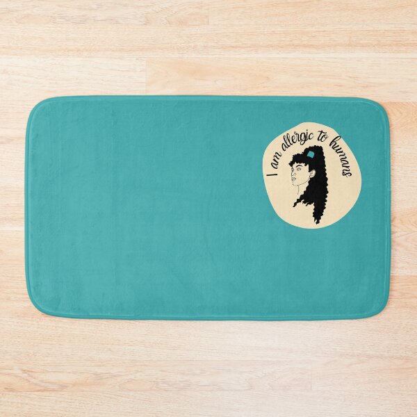 Item preview, My curly hair is allergic to humans - Peach and dark turquoise color designed and sold by SalxSal.