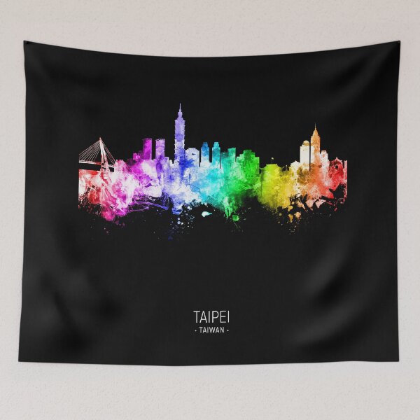 Item preview, Taipei Taiwan Skyline designed and sold by ArtPrints.
