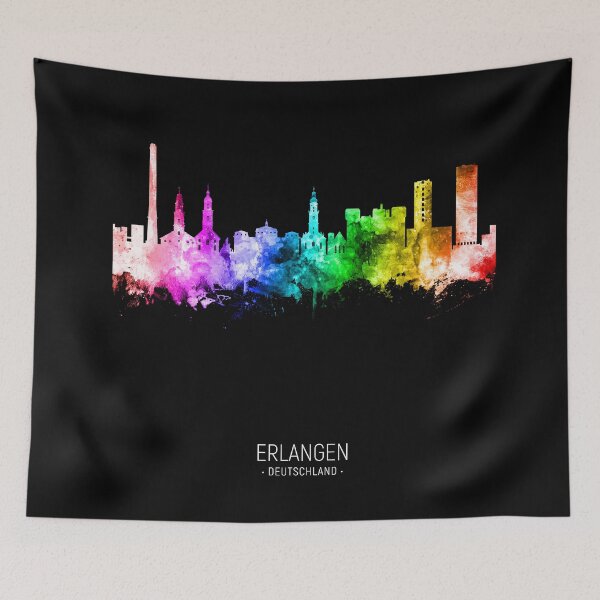 Item preview, Erlangen Germany Skyline designed and sold by ArtPrints.