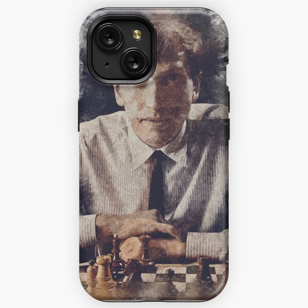 Bobby fischer smooking iPhone Case by LoveGalBlackTan