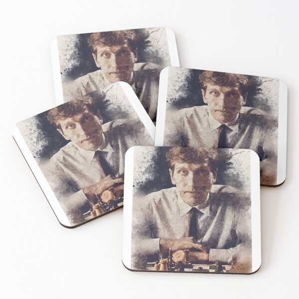 Item preview, Bobby Fischer ✪ A TRIBUTE to The Legend ✪ Aesthetic Portrait of a chess master designed and sold by Naumovski.