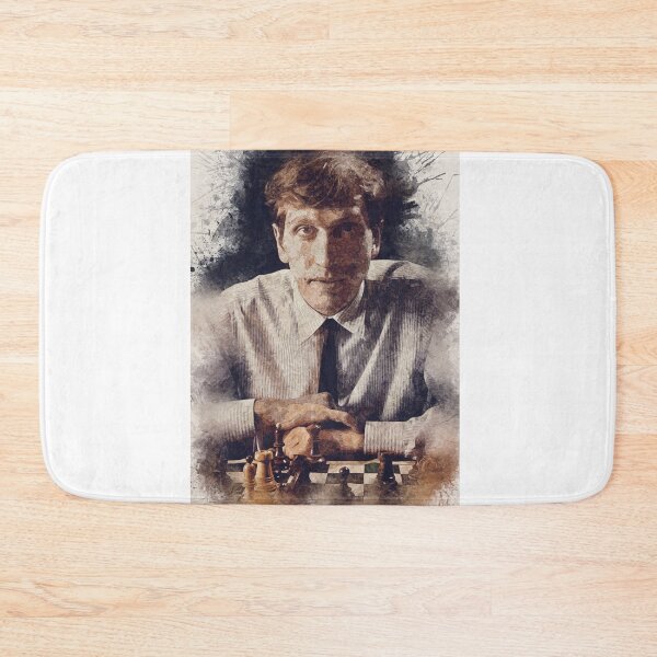 Item preview, Bobby Fischer ✪ A TRIBUTE to The Legend ✪ Aesthetic Portrait of a chess master designed and sold by Naumovski.