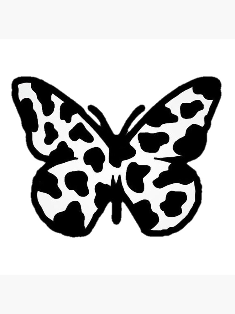 "Aesthetic Butterfy with Cow print" Art Print by Matchaarts Redbubble