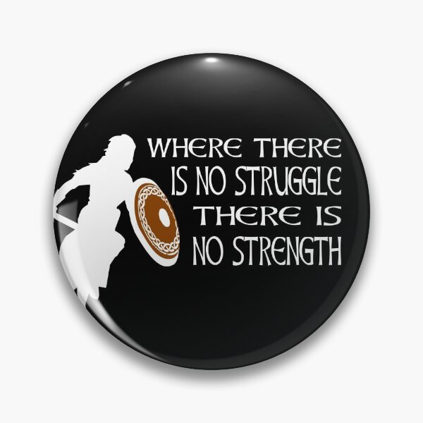 Item preview, Where There Is No Struggle There Is No Strength Viking Warrior Motivation designed and sold by Midgardr.