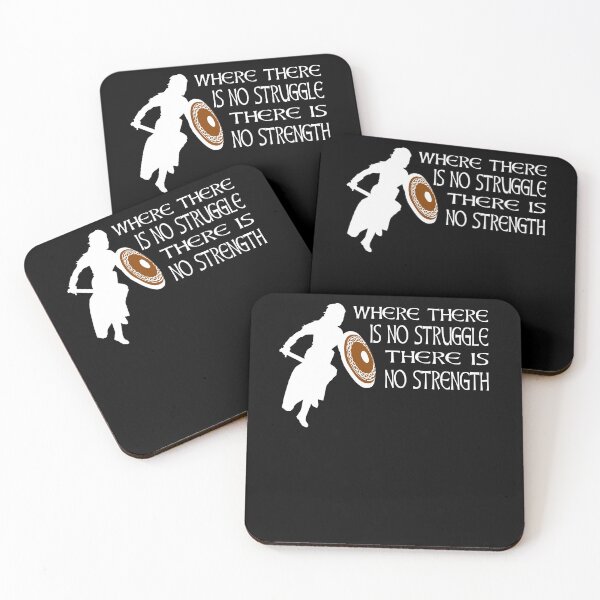 Item preview, Where There Is No Struggle There Is No Strength Viking Warrior Motivation designed and sold by Midgardr.