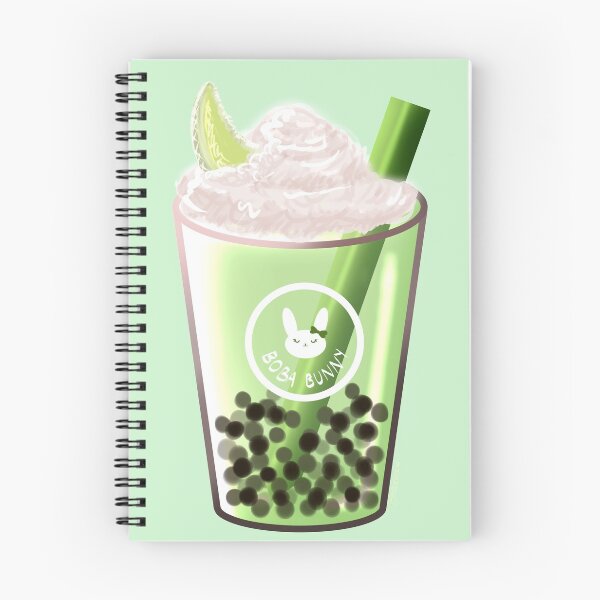 Item preview, Kawaii Melon/Honeydew Milk Tea Boba Bunny (Bubbletea) designed and sold by MsBellSnow.